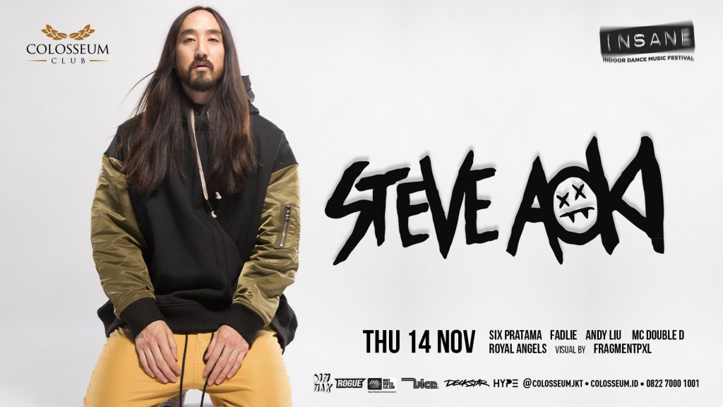 acara di bulan November steve aoki