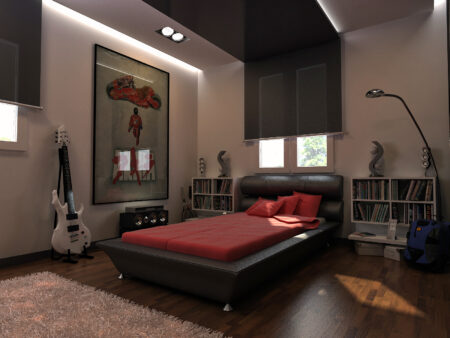 desain kamar tidur maskulin