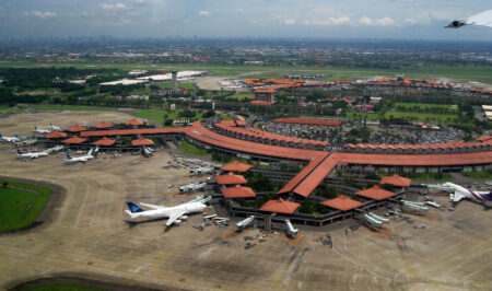 Soekarno-Hatta Airport aerial view