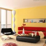 Inspirasi ruangan perpaduan cat warna kuning