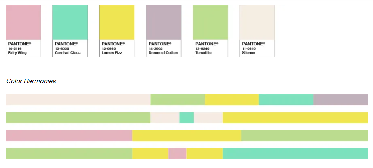 tren kombinasi warna spring 2021