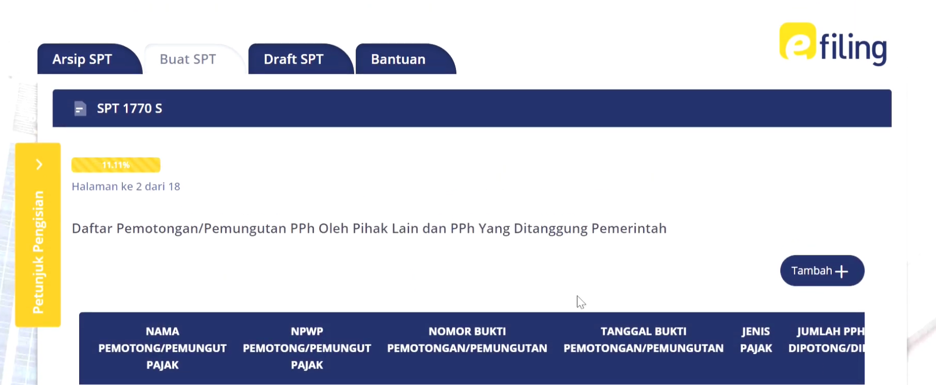 Cara lapor SPT online 2021