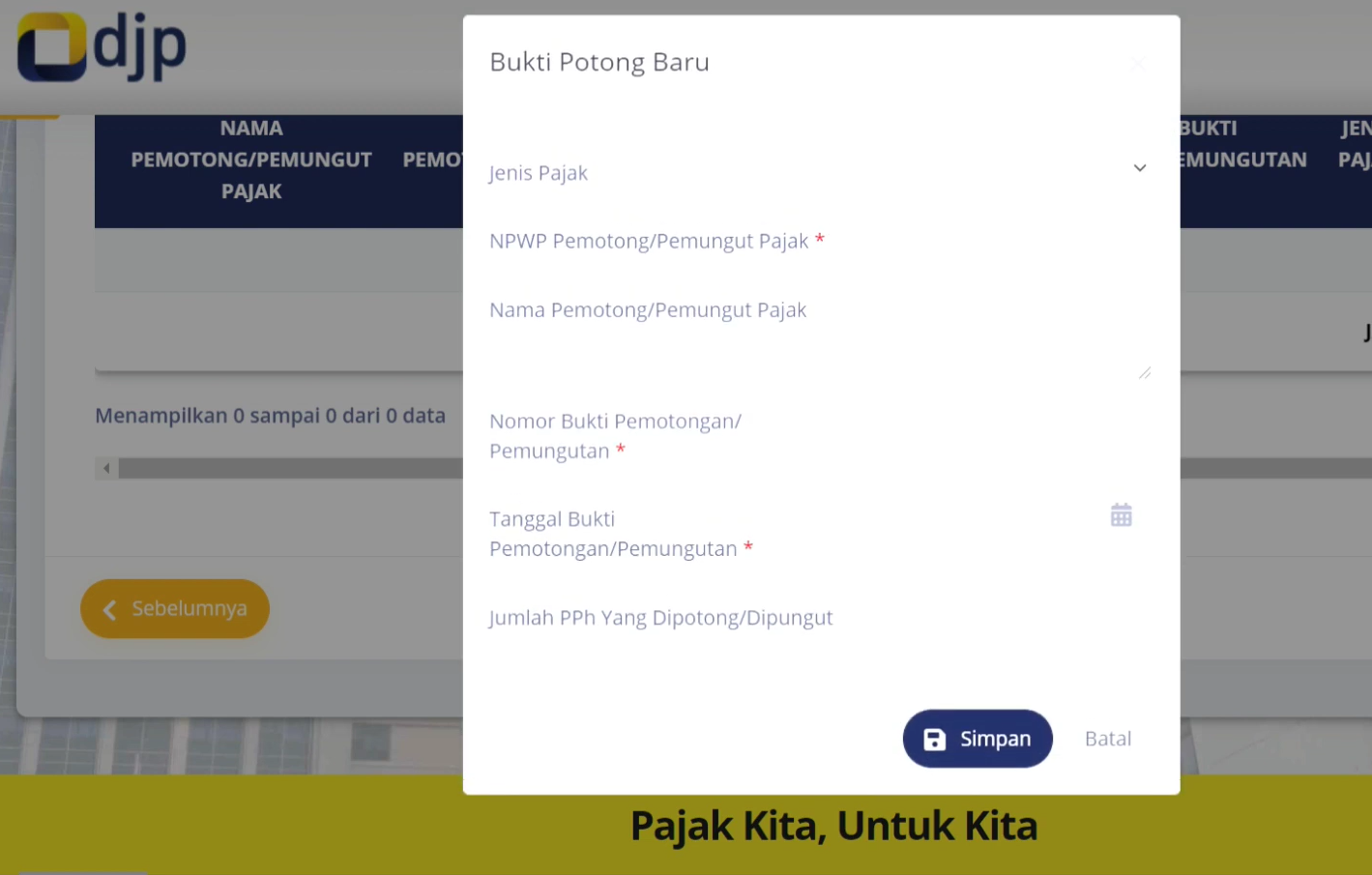 Cara lapor SPT online 2021