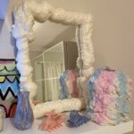 DIY dekorasi frame cermin