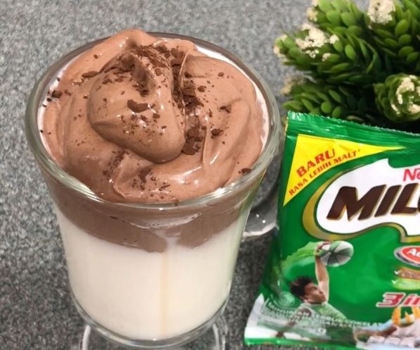 resep minuman milo dalgona