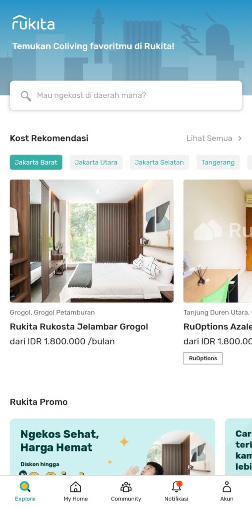 Cara Booking di Aplikasi Rukita