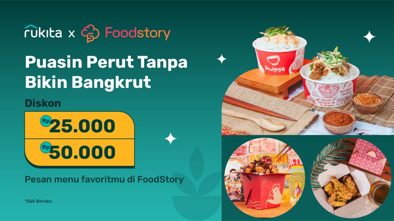 Promo diskon makanan Rukita x Foodstory