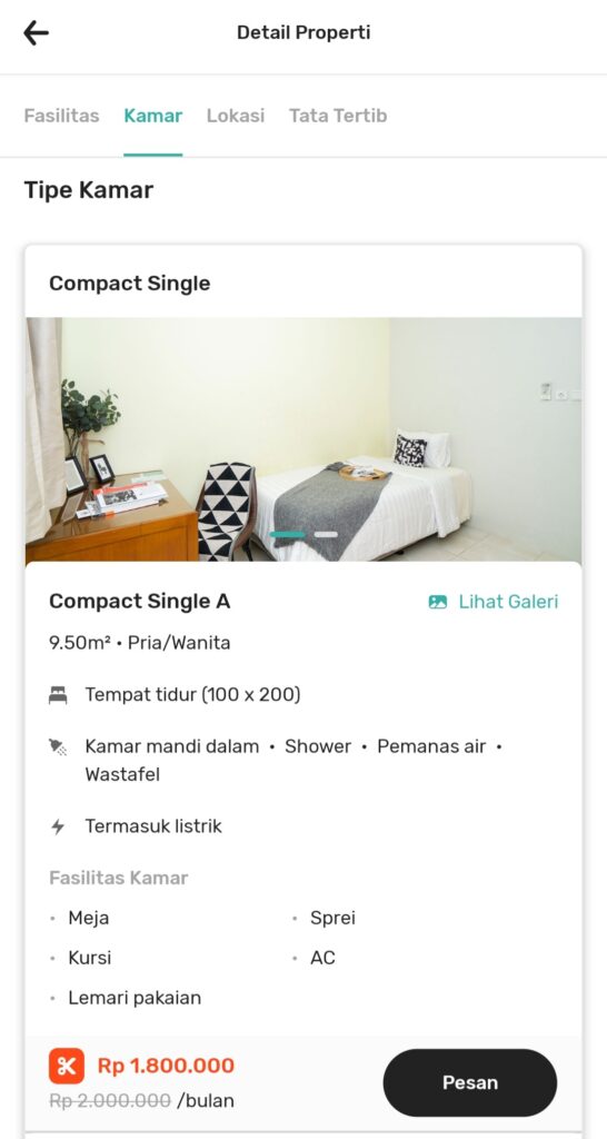 Cara Booking di Aplikasi Rukita