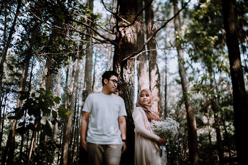 tempat prewedding di Hutan Pinus Bogor