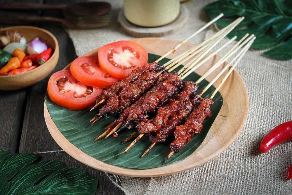 makanan khas Mandalika sate rembiga