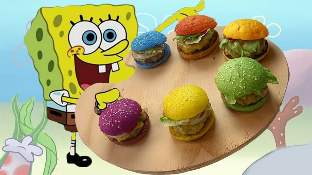 resep krabby patty warna-warni