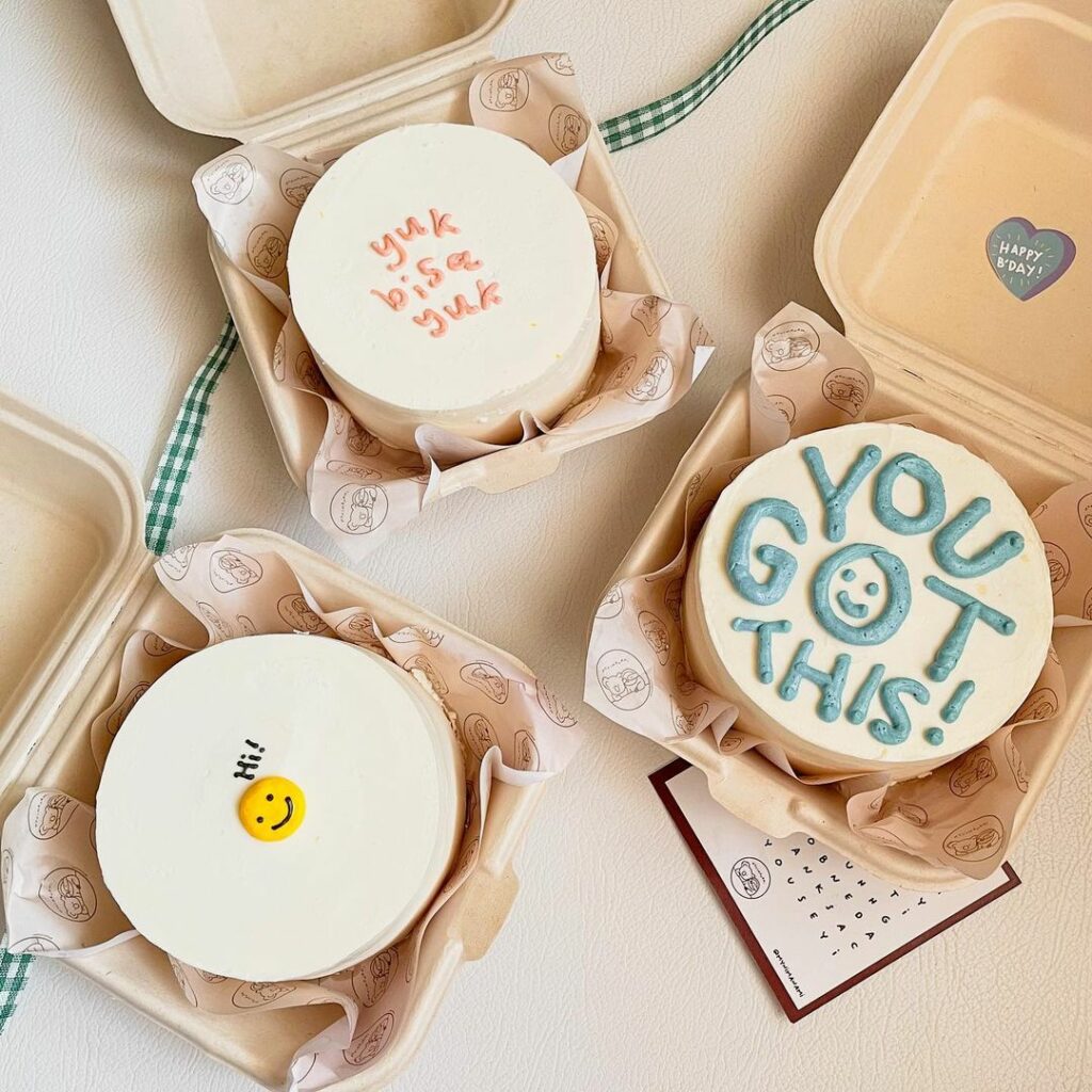 Desain Korean Bento Cake yang Lucu dan Aesthetic