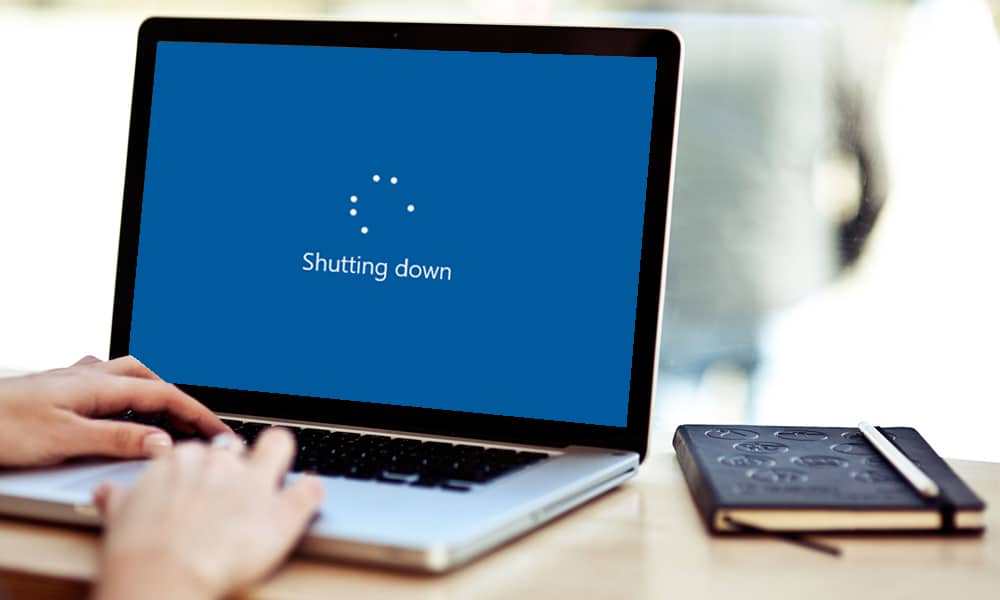 shutdown laptop