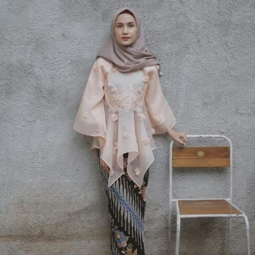 model kebaya modern hijab bahan organza