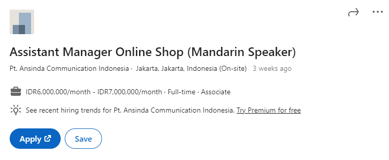 lowongan kerja online shop