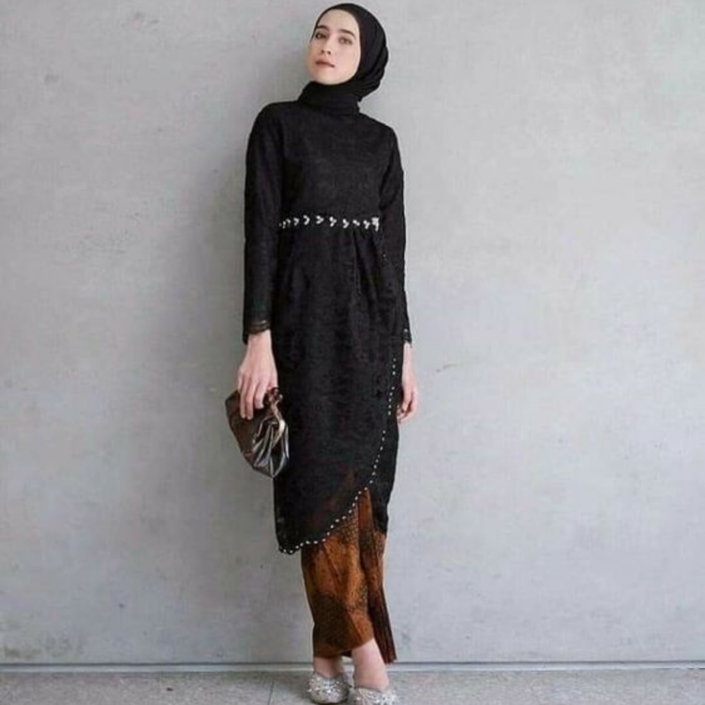 model kebaya modern hijab hitam