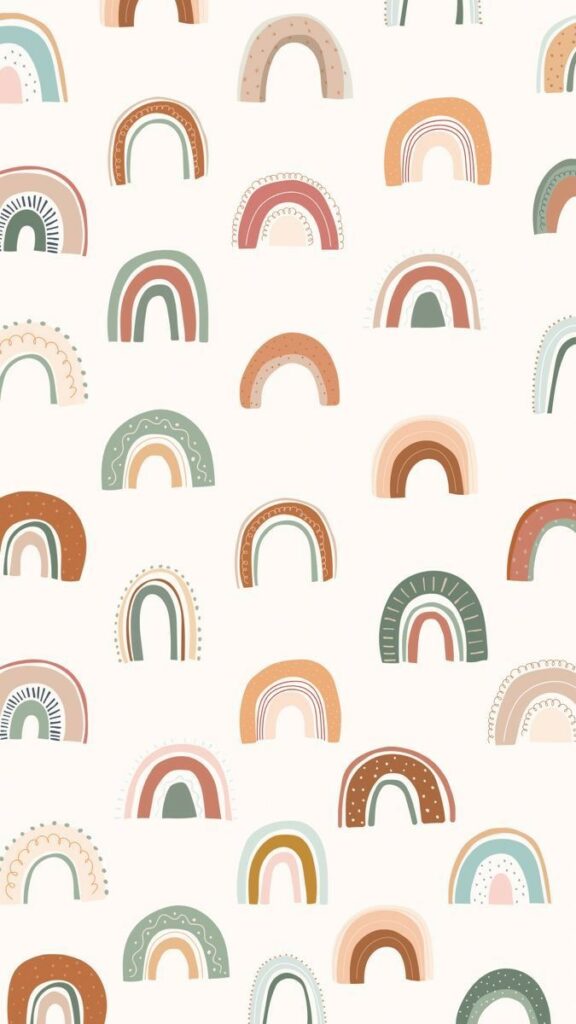 Wallpaper rainbow aesthetic : Boho style