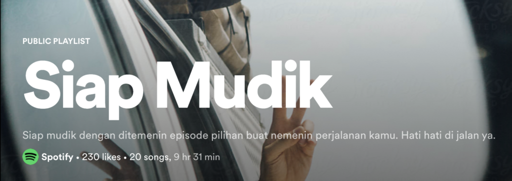 playlist lagu perjalanan mudik