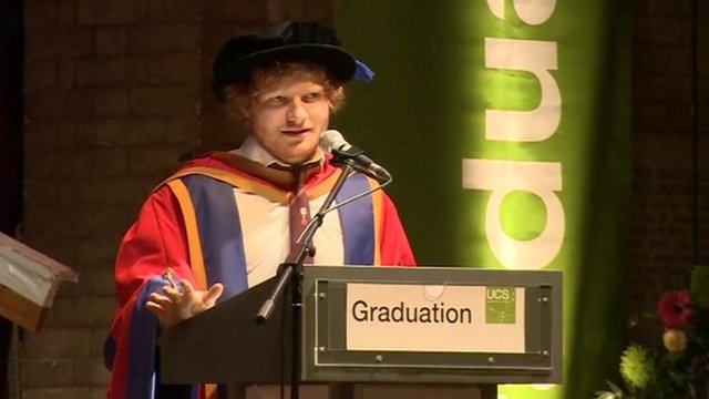 ed sheeran gelar honorary doctorate