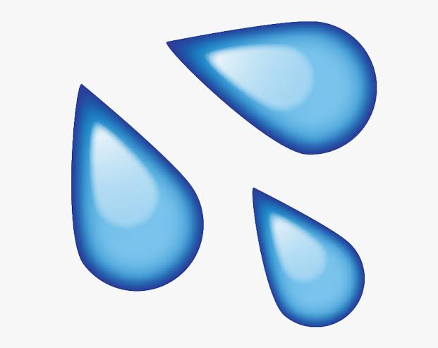 Emoji yang tidak boleh digunakan : Water drip