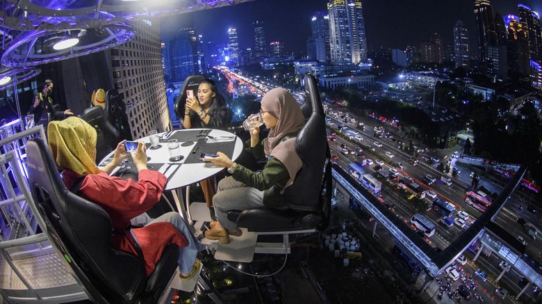 lounge in the sky jakarta - resto ketinggian di jakarta