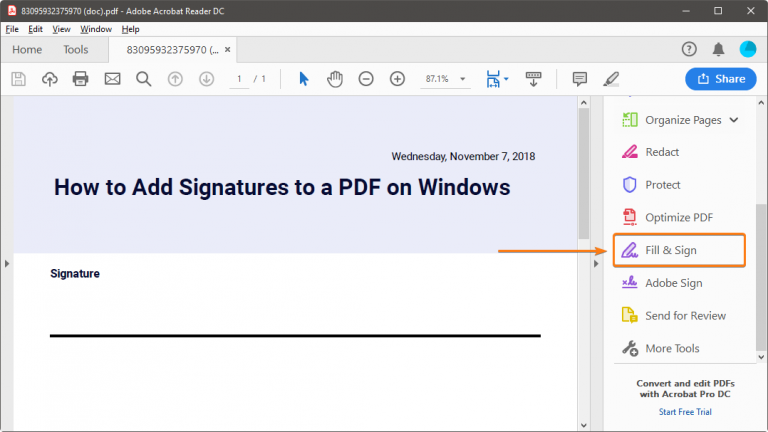 cara membuat tanda tangan digital pdf