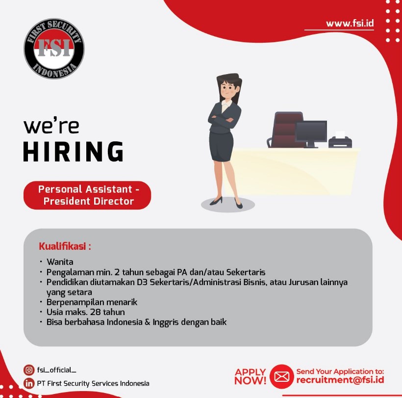 lowongan kerja personal assistant