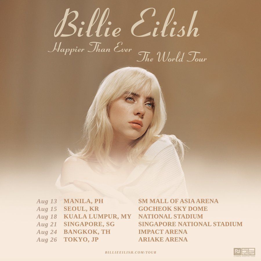 konser Billie Eilish  asia 2022