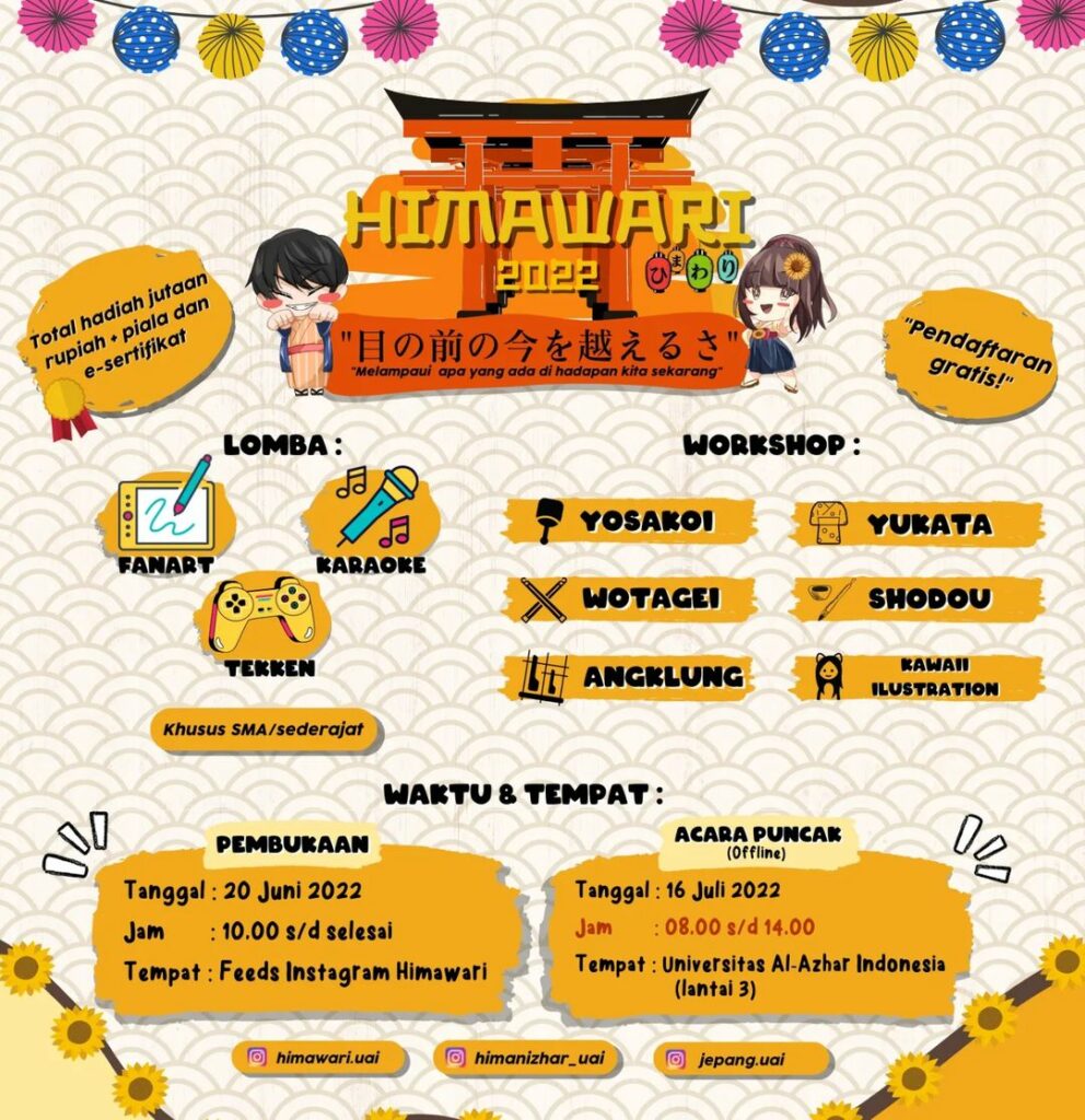 Event Festival Jepang Juli 2022